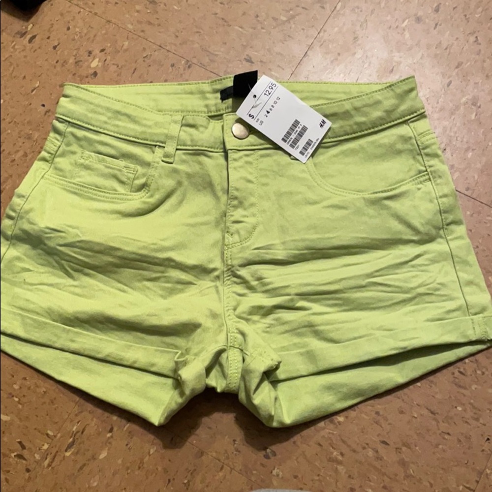 Neon Green H&M shorts